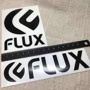 正規品 FLUX フラックス ステッカー 黒色2枚セット