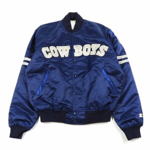 STARTER スターター NFL ナイロンスタジャン Dallas COWBOYSCOW BOYS size 52 #24977 アメカジ サテンスタジャン