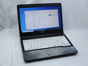 △富士通 LIFEBOOK S762/G Core i5 3340M 2.7GHz 4GB 320GB 13.3インチ HD 1366×768 Windows10 Pro 64bit