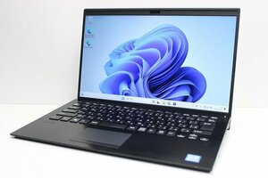 1円スタート ノートパソコン Windows11 VAIO Pro PK VJPK11C12N 14インチ 第8世代 Core i5 SSD256GB メモリ8GB Windows10 カメラ WWAN