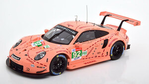 Ixo 1/18 Porsche 911 GT3 (991) RSR #92 24h Le Mans 2018 Pink Pig Tribute Christensen/Estre/Vanthoor　ポルシェ　イクソ