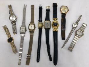 1円〜まとめて時計　T15【中古ジャンク品】GUCCI SEIKO GUESS その他10点