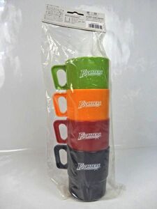 【Coleman】コールマン ファイターズロゴ入り NORDIC COLOR MUG 4PC カラーマグカップ 未開封 未使用 中古品 現状渡し 一切返品不可で！