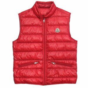 モンクレール MONCLER ギュイ ジレ ダウン ベスト GUI GILET ノースリーブ ジャケット ロゴワッペン 1 赤 メンズ ◇１