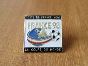 古いピンバッジ：1998 FIFA フランス W杯 サッカー スポーツ　中田英寿 ピンズ #O