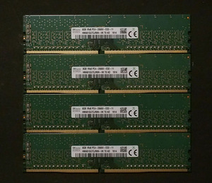 SK hynix PC4-21300 DDR4-2666 PC4-2666V unbuffered ECC 32GB（8GB 4枚組）