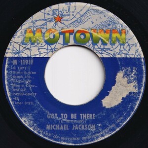 Michael Jackson Got To Be There / Maria (You Were The Only One) Motown US M 1191F 205599 SOUL ソウル レコード 7インチ 45