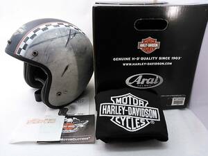 【送料無料】使用回数少 美品 Arai アライ CLASSIC MOD クラシック Harley Davidson ハーレー Lサイズ 元箱付き ジェットヘルメット