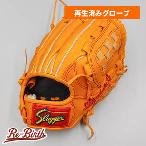 【クリーニング済み 】 スラッガー 軟式グローブ / 内野手用 型付け済み (slugger グラブ)[KA414]