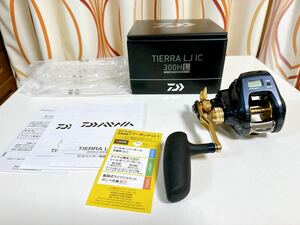 新品未使用 ダイワ 23 TIERRA LJ IC(ティエラ) 300HL (左巻き)(ベイト・両軸手巻きリール・ICカウンター)(ライトジギング)定価59950円