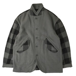 TENDERLOIN テンダーロイン T-MELTON CPO JKT メルトン ジャケット チェック 切替 L