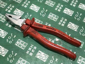 中古品 ハンドツール KNIPEX クニペックス 強力コンビネーションプライヤ 0206200 メンテナンス ペンチ 握りもの ITZKN4M5J9UG