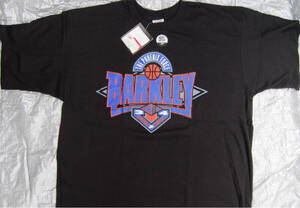 NIKE92年USA製チャールズ・バークレーTシャツ限定NBAサンズ移籍記念AIR FORCE MAX Charles BarkleyナイキVintage Tee未使用Jordan 76ers黒L