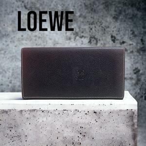 ubj6 ロエベ LOEWE 長財布 お札入れ 黒 シンプル メンズ