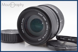 ★極上美品★ シグマ SIGMA ZOOM 55-200mm F4-5.6 DC 前後キャップ&レンズフィルター付 ニコンF用(AF) ★完動品★ 同梱可 #mj22