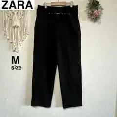 ZARA ザラ　M ハイウエスト　ストレート　ワイドパンツ