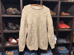 BANANA REPUBLIC WOOL × COTTON KNIT SWEATER SIZE M バナナリパブリック ウール コットン ニット セーター ローゲージ