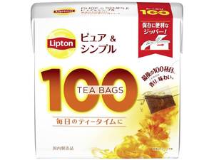 リプトン紅茶 ピュア&シンプルティーバッグ 100袋×3個