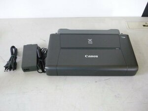 ★CANON★A4カラーモバイルプリンター★PIXUS iP110★Wi-Fi搭載★ACアダプタ・バッテリー付★目詰まり有り/インク交換★ジャンク★a1845