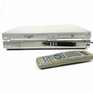 Panasonic パナソニック NV-VHD1 VHSビデオ一体型DVDプレイヤー リモコン付 通電確認済み alp色長