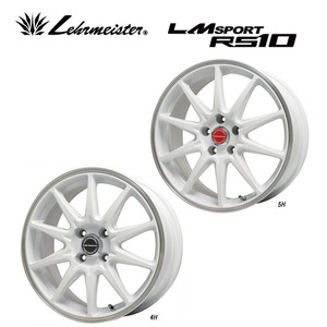 送料無料 レアマイスター LMSPORTS RS10 6J-15 +50 4H-100 (15インチ) 4H100 6J+50【4本セット 新品】