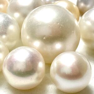 1円〜!!☆南洋白蝶真珠おまとめ154ct☆f 約30.8g 9.5-16.5mm 真珠 pearl パール ルース 裸石 宝石 ジュエリー jewelry 片穴 両穴 w3ま154