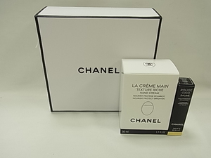 【質カトウ】シャネル CHANEL ラ クレーム マンリッシュ シャネル ルージュ ココボム 3g 50ml ハンドクリーム 【未使用】