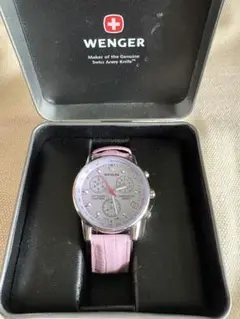 WENGER ウェンガーSMT DESIGN ピンクシェル文字盤