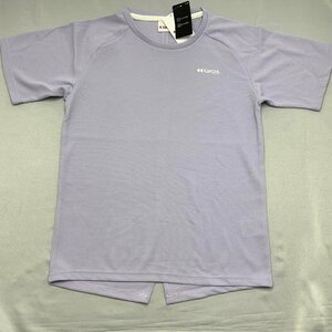 【送料無料】【新品】Kaepa レディース半袖Tシャツ（ワッフル素材 吸水速乾 UVカット チュニック丈）　　L　　 ラベンダー★692231