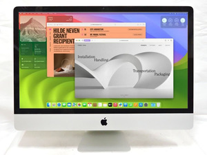 中古美品 21.5型液晶一体型 Apple iMac A2116 (Retina 4K,2019) macOS 14 sonoma 八世代 i5-8500 16GB 1028GB Radeon Pro 560X 管:1857h