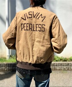 限定 参考定価10万 VISVIM 0AW VARSITY SB JKT ヴァーシティ バックプリント ジャケット ベージュ系 中村ヒロキ 0120205013020 サイズ3