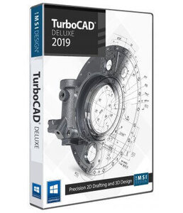 TurboCAD Deluxe 2019 Windows 正規アカデミック版 ダウンロード版 2023へ変更あり ターボキャド 新品即決！