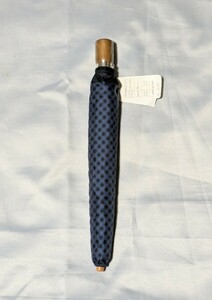 紳士用 折り畳み傘 昭和レトロ 未使用品 折りたたみ傘 55cm 約300g ナイロン100％ 男性用 雨傘