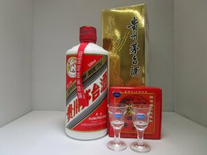 貴州茅台酒 マオタイ酒 天女 陶器 500ml(960g) 43% KWEICHOW MOUTAI 中国酒 未開栓 古酒 箱,ミニグラス付き/A39982