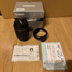 タムロン TAMRON 18-200mm F/3.5-6.3 Di II VC Model:B018 Nikon用マウント カメラ　レンズ　ニコン　B018N