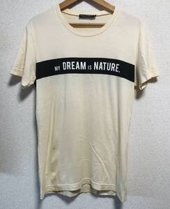 美品 ドルチェ＆ガッバーナ メッセージ Tシャツ サイズ46 MY DREAM IS NATURE DOLCE&GABBANA