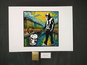 B30 DEATH NYC 世界限定ポスター 現代アート ポップアート バンクシー Banksy 犬を散歩する少年 SNOOPY スヌーピー ゴッホ