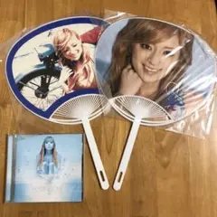 浜崎あゆみ CD RAINBOW＋うちわ２枚