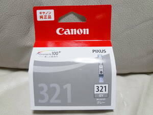 Canon キャノン純正品　インクカートリッジ PIXUS 　BCI-321GY グレー　1個　　期限切れ　2024.03　