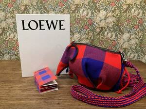 ◎ロエベ　LOEWE オンライン限定ミニエレファントバッグ　2021SS 定価187000円　KNOT ON MY PLANET コラボ