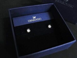 ■極美品■ SWAROVSKI スワロフスキー ラインストーン ピアス アクセサリー レディース ゴールド系 DE6575