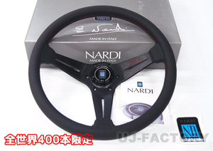 限定品 正規品 NARDI SPORTS TYPE ラリー 340 RED ステアリング ブラックパンチングレザー＆ブラックスポーク レッドステッチ N921