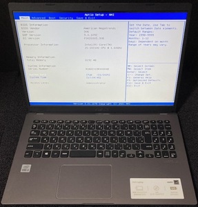 【ジャンク扱い】ASUS 第10世代 15.6型ノート X545FA-EJ006R i5-10210U 8G BIOS確認済み