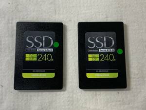 ★240GB　SSD　 2個まとめて！