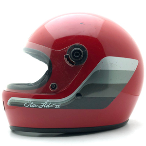 送料無料 純正シールド付 BELL STAR ltd.II RED 59cm/ベルスター2赤レッドビンテージヘルメットオンロードフルフェイス120国産旧車族ヘル