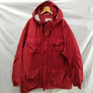 LLBean LLビーン LLbean ナイロン 　プリマロフト　インシュレート　コート　化繊　ダウン　down coat XL フード　パーカ　parka primaloft