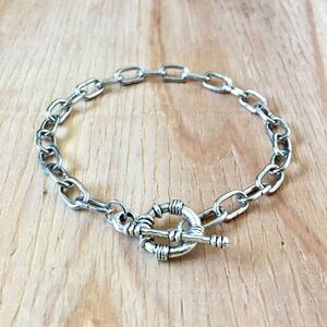 新品同様 BEAMS Silver Chain Bracelet ビームス シルバーチェーンブレスレット アズキチェーン 腕輪 アクセサリー インディアンジュエリー