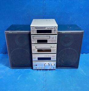 ☆1円スタート☆ONKYO システムコンポ MD-105AX K-505X C-705X T-405X A-905X スピーカーペア D-05 通電確認済み