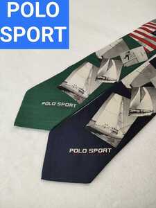 POLO SPORT 星条旗　ネクタイ　ビンテージ　シルク　ポロラルフローレン RRL Ralph LAUREN