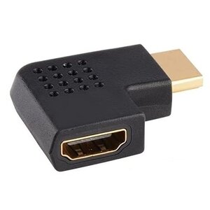 【vaps_3】HDMI 方向変換アダプタ 90度 右方向 オス-メス L字 L型 延長コネクタ 延長アダプタ 送込